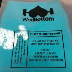 New With Tags WodBottom Teal Shorts, Size Medium.